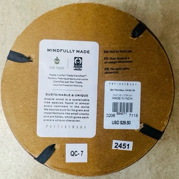 Pottery Barn Chateau Wood Coasters - Picture 10 of 10